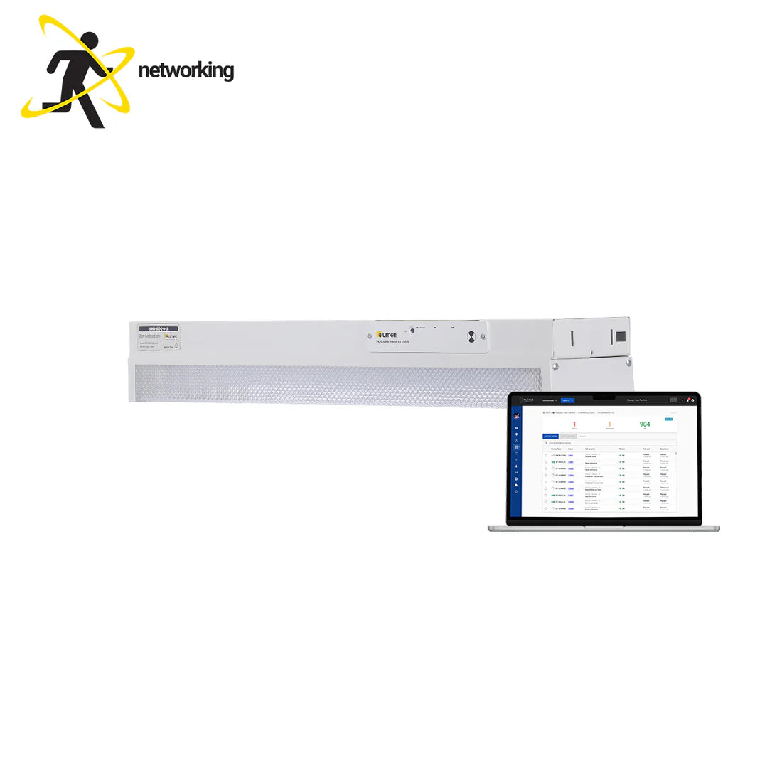 LED Emergency Batten -Two Foot Diffused - Remote Test