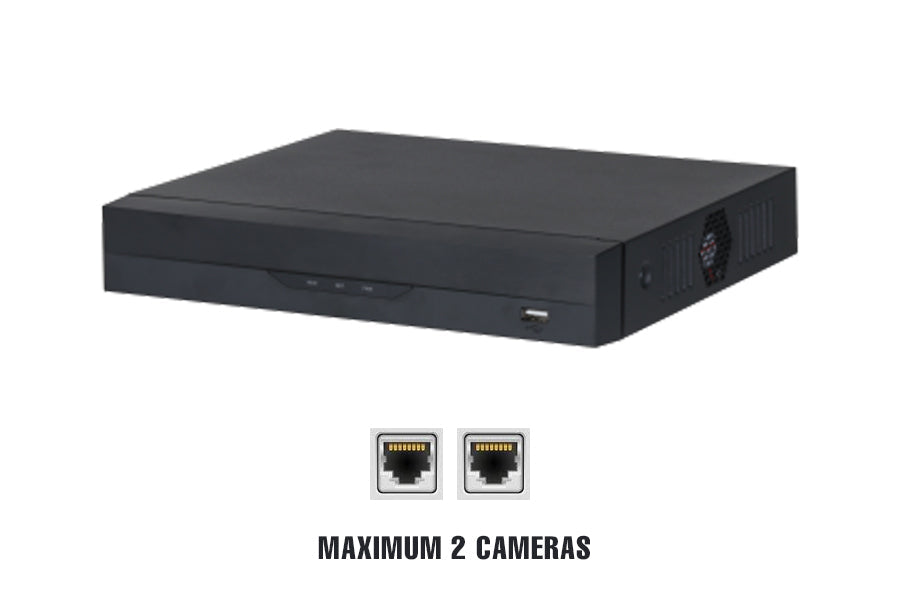 4 Channels Compact 1U 4PoE 1HDD WizSense Network Video Recorder, 2TB hard drive