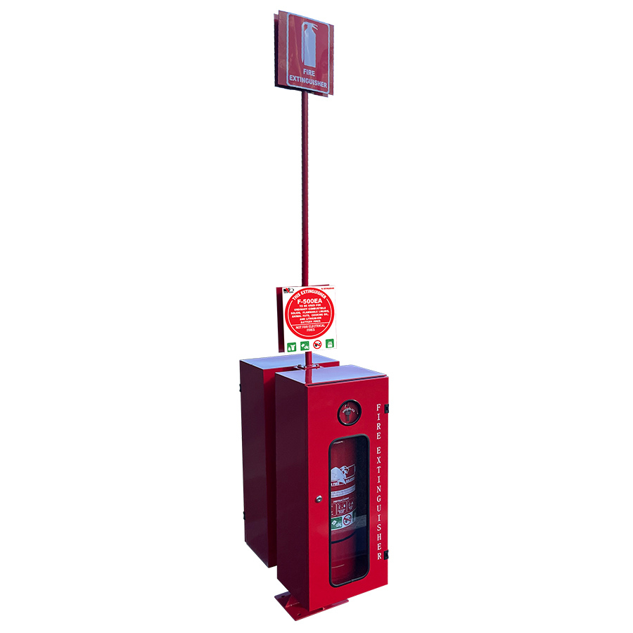 Dual Extinguisher Mounting Pole
